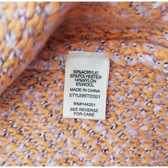 NWT Sincerely Jules Cuddly Soft Purple Pink Retro Flower Cardigan Sweater Size M - Picture 5 of 7